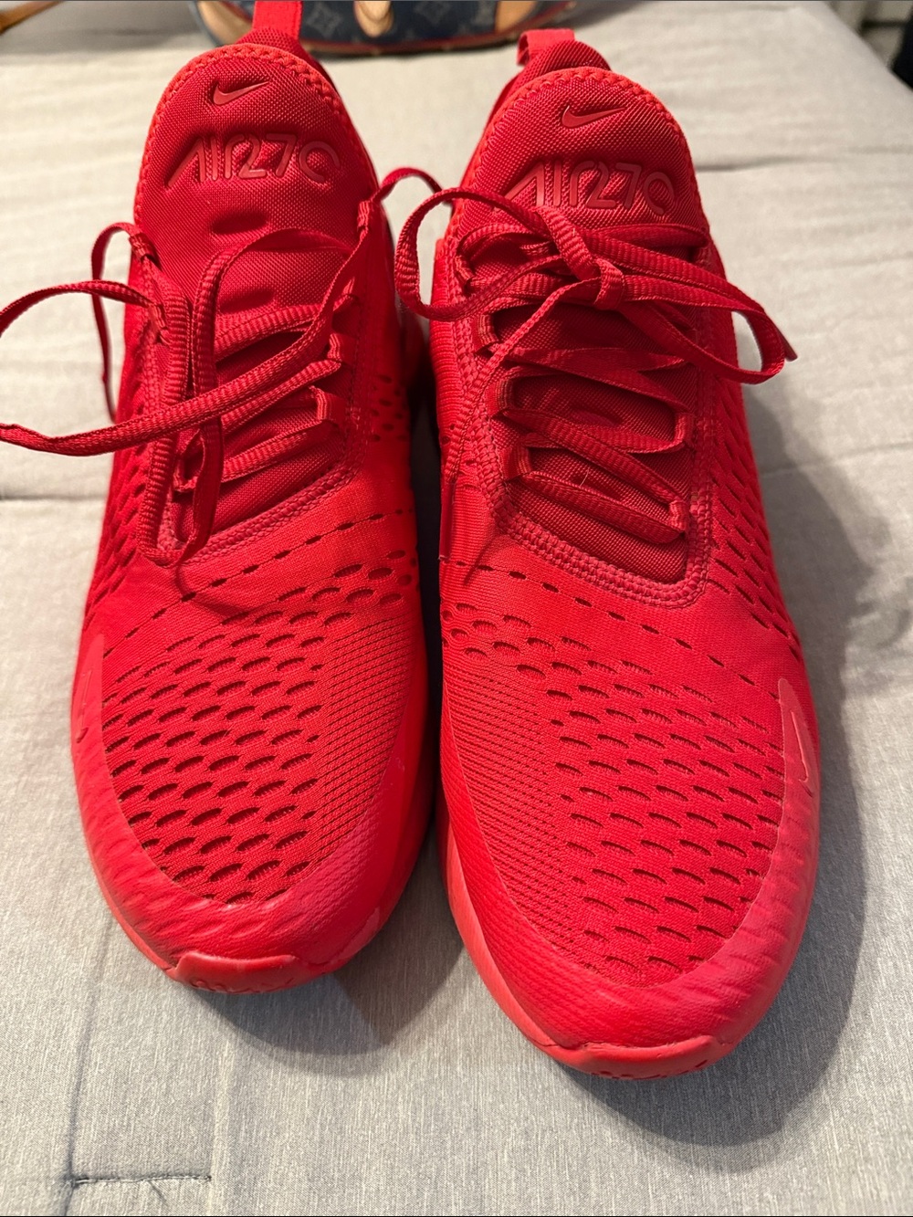 Nike Red Mesh Air Max Running Sneakers
